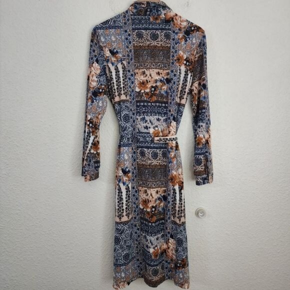 Lularoe Patchwork Ellie Class Shirt Dress Women's Size Small NWOT - Picture 8 of 9